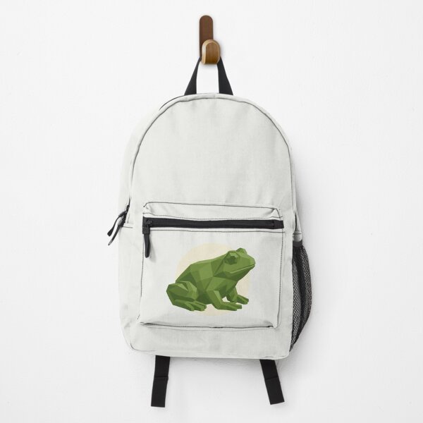 Item preview, Geometric Forest Green Frog – Nature Sticker for Outdoor Lovers designed and sold by bsbd-action.