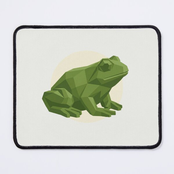 Item preview, Geometric Forest Green Frog – Nature Sticker for Outdoor Lovers designed and sold by bsbd-action.