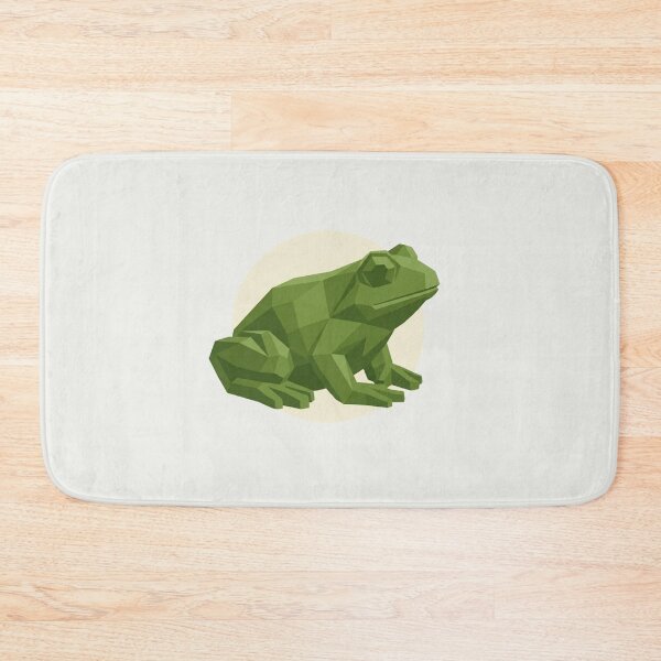 Item preview, Geometric Forest Green Frog – Nature Sticker for Outdoor Lovers designed and sold by bsbd-action.