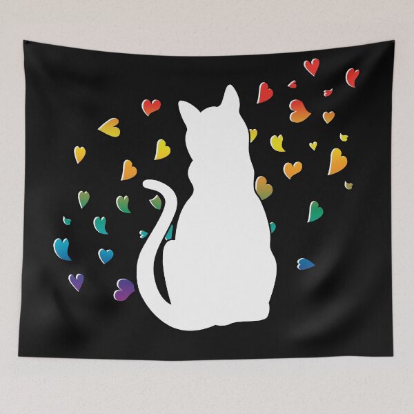 Item preview, Cat, Hearts and Love designed and sold by HectorCantres.