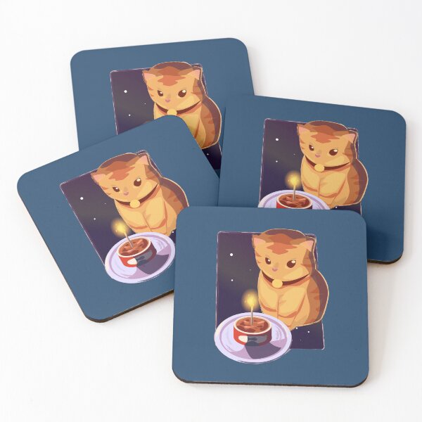 Item preview, Golden Cat Midnight Birthday Treat designed and sold by RunicRoselle.