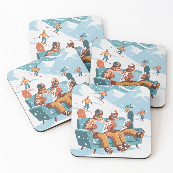 Item preview, Chair Lift Training Area Funny Retro Ski Lover Art  designed and sold by GraphicM0M.