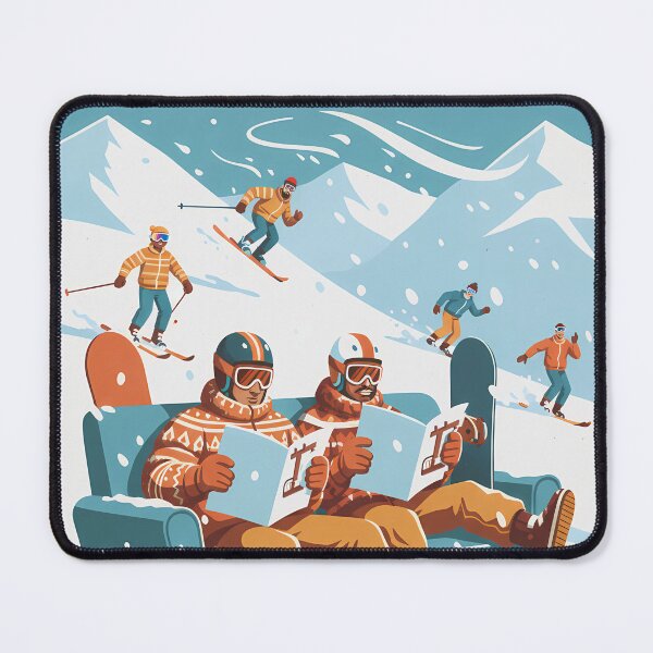 Item preview, Chair Lift Training Area Funny Retro Ski Lover Art  designed and sold by GraphicM0M.