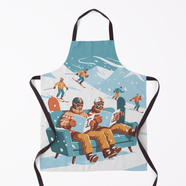 Artikelvorschau, Sessellift-Übungsbereich Lustige Retro-Kunst für Skiliebhaber entworfen und verkauft von GraphicM0M.