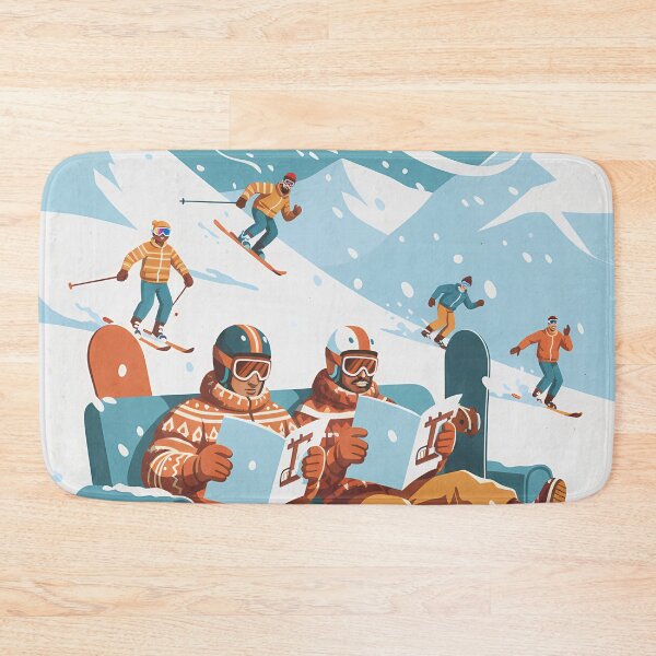 Item preview, Chair Lift Training Area Funny Retro Ski Lover Art  designed and sold by GraphicM0M.