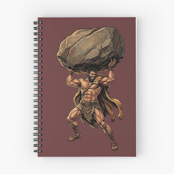 Item preview, Hercules Greek Mythology - Mighty Hero Lifting Huge Boulder designed and sold by Sanatsalstile.