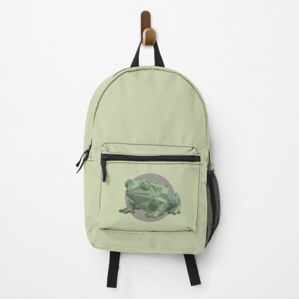 Item preview, Green Frog Sage Low Poly – Decorative Cushion for a Minimalist Home designed and sold by bsbd-action.