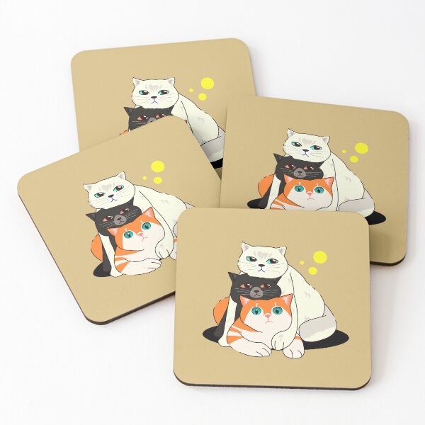 Item preview, Three Diverse Feline Best Friends designed and sold by RunicRoselle.