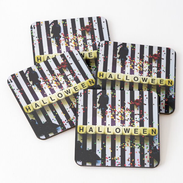 Item preview, Halloween Letters With Bats and Confetti designed and sold by Arturo Daniel Garcia Palomo.