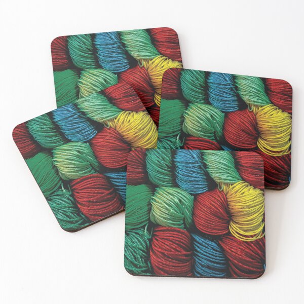 Item preview, Colorful Yarn Skeins in Vibrant Arrangement designed and sold by Arturo Daniel Garcia Palomo.