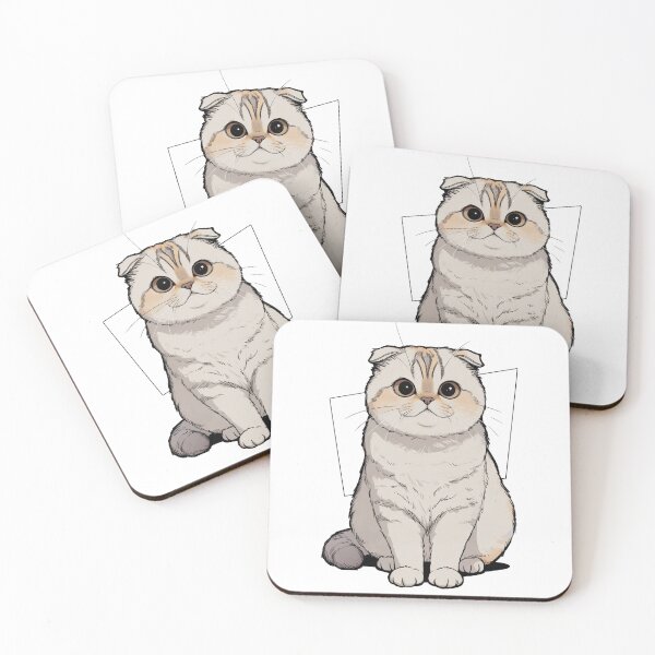 Item preview, Gato Scottish Fold con expresión feliz designed and sold by lbgearhart.