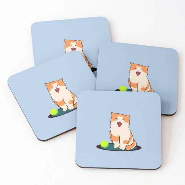 Item preview, Sleepy Orange White Tabby Yawn designed and sold by RunicRoselle.