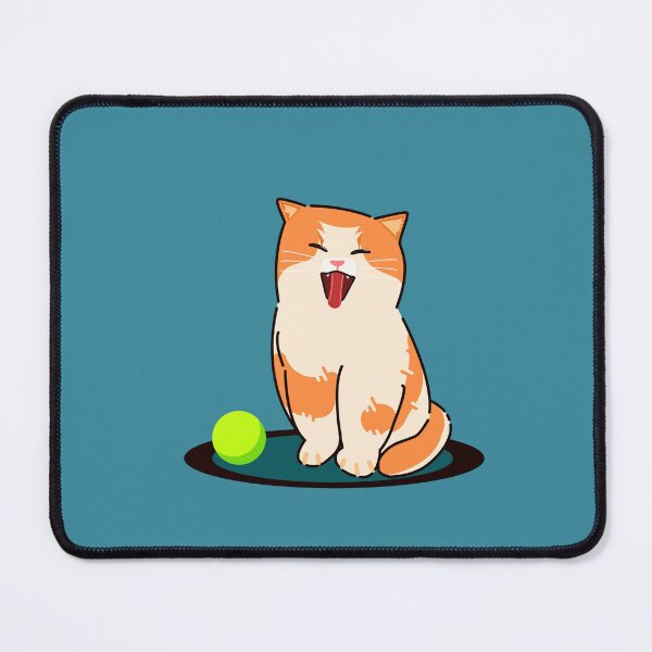 Item preview, Sleepy Orange White Tabby Yawn designed and sold by RunicRoselle.