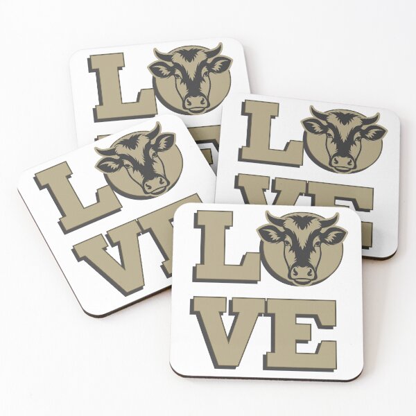Item preview, Cow Lover Varsity Letter Tee, Brown Cow love park design designed and sold by ColorWheelDsign.