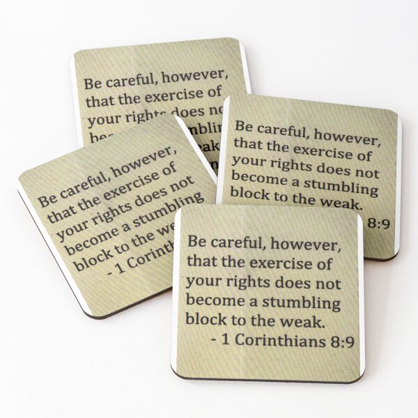 Item preview, 1 Corinthians 8:9 designed and sold by di-Vera-Rosati.