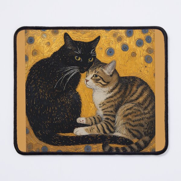 Item preview, Kiss of Cats. In the style of Gustav Klimt. designed and sold by Natalia-Vlad.