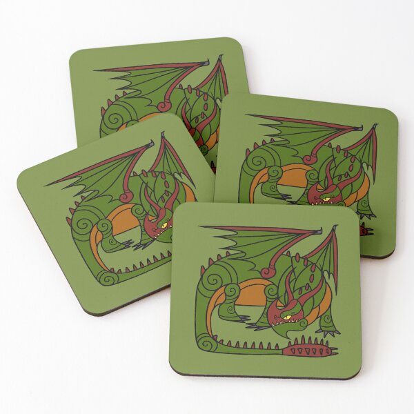 Item preview, Rumblehorn Skullcrusher Inspired HTTYD Stylized Green Dragon designed and sold by MysticLaceArt.