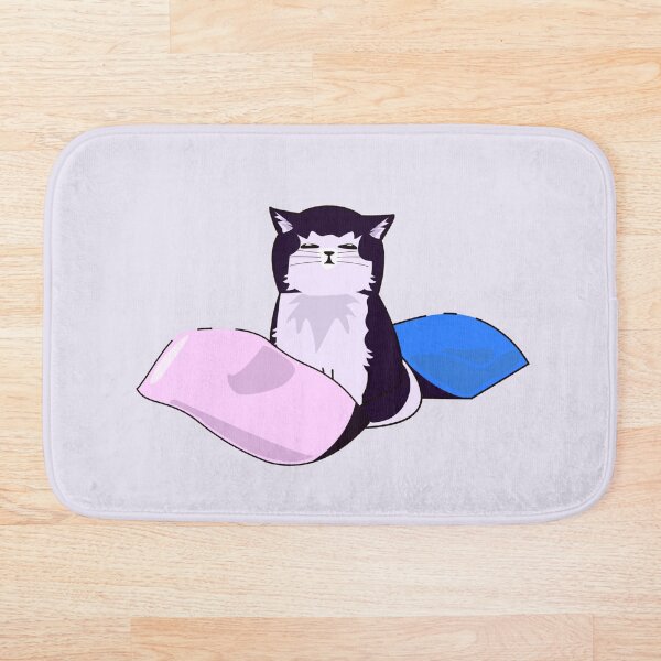 Item preview, Cozy Tuxedo Cat Pillow Rest designed and sold by RunicRoselle.