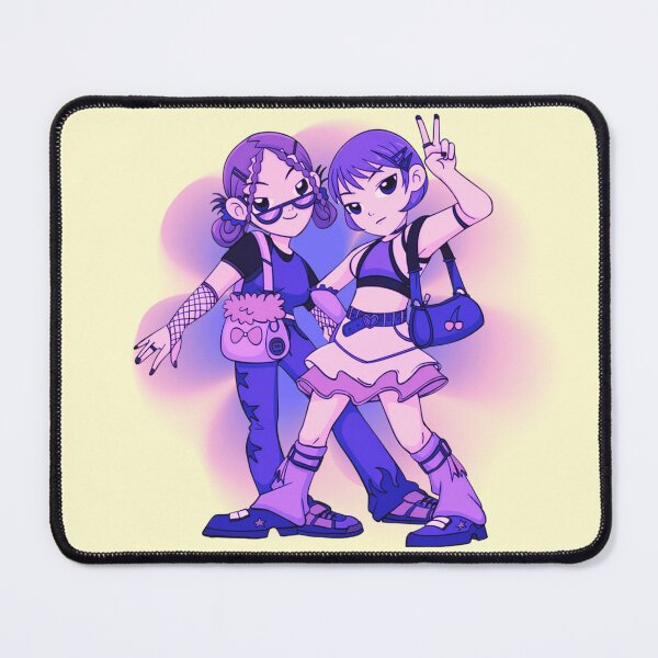Item preview, Y2K Grunge Girls Aesthetic Art Print Millennial Nostalgia Y2K Best Friends Sticker Poster designed and sold by Wander & Whim Designs.