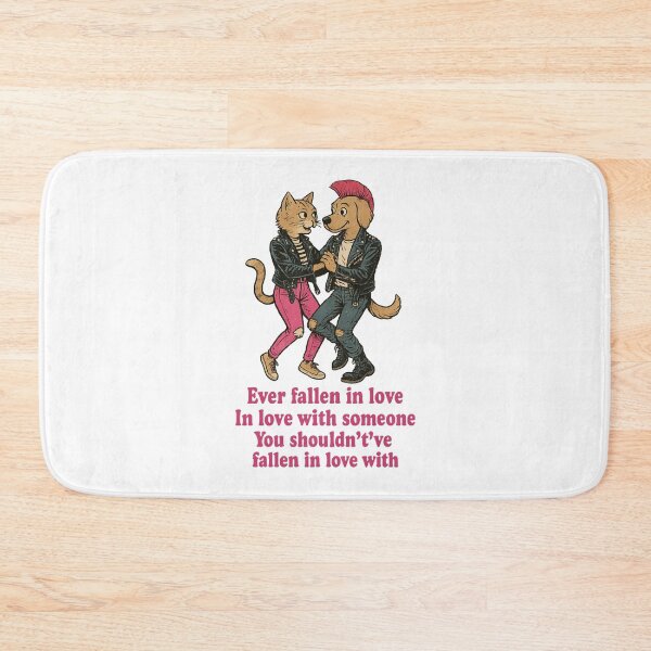 Item preview, Punk Cat & Dog Dancing – Ever Fallen in Love Inspired Art | Buzzcocks Style Cute Punk Illustration | Indie Rock Pet Design designed and sold by Donsean22.