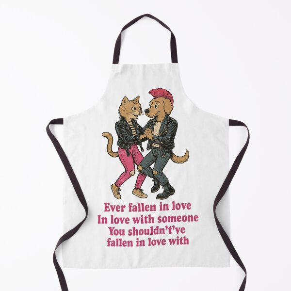 Item preview, Punk Cat & Dog Dancing – Ever Fallen in Love Inspired Art | Buzzcocks Style Cute Punk Illustration | Indie Rock Pet Design designed and sold by Donsean22.