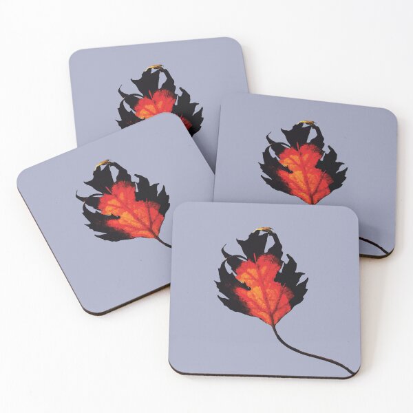Item preview, Burnt‑Edge Autumn Leaf on Soft Background designed and sold by Arturo Daniel Garcia Palomo.