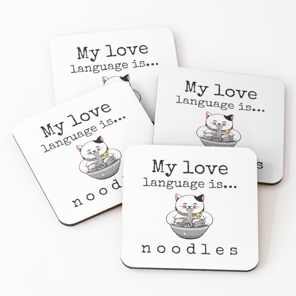 Item preview, Noodles Love Language designed and sold by Whackadoodletee.