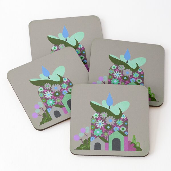 Item preview, Floral Light House Green Garden designed and sold by joycrysstudio.