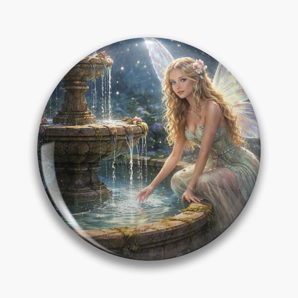 Item preview, Enchanted Fairy Fountain Magical Forest Scene designed and sold by DarkRivae.