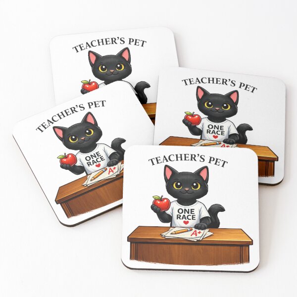 Item preview, Kitten Cinder - Teachers Pet, Teacher Appreciation gift designed and sold by Cinderbox-Store.