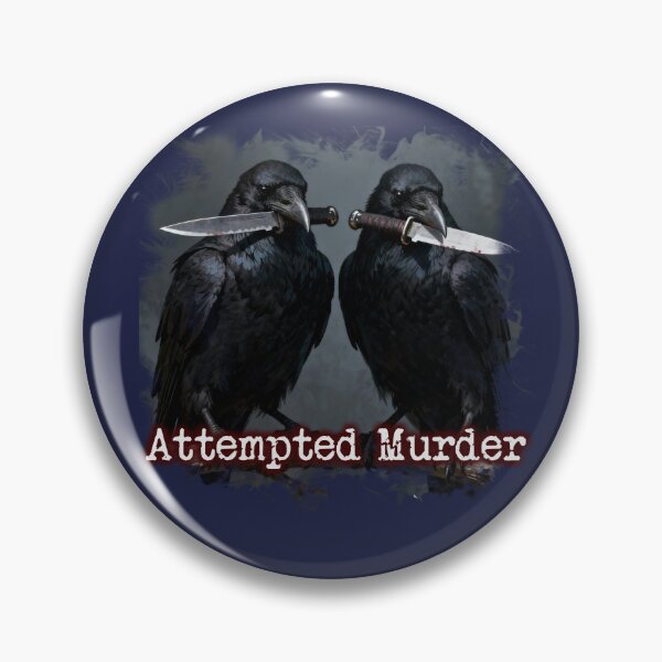 Item preview, Crow Attempted Murder designed and sold by KreativeCrow.