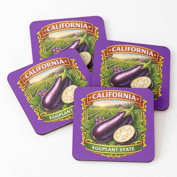 Item preview, California - The Eggplant State designed and sold by Myra365Art.