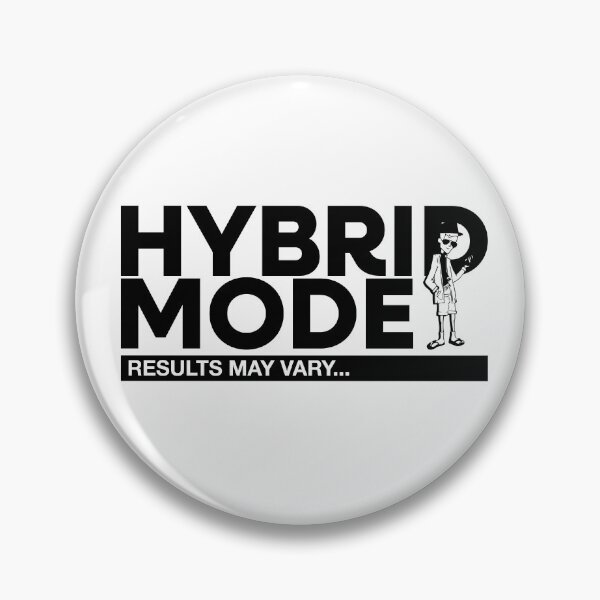 Item preview, HYBRID MODE: Results May Vary Funny Minimalist Cartoon Design designed and sold by EvulAtheng Designs.