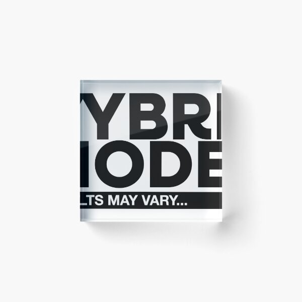Item preview, HYBRID MODE: Results May Vary Funny Minimalist Cartoon Design designed and sold by EvulAtheng Designs.
