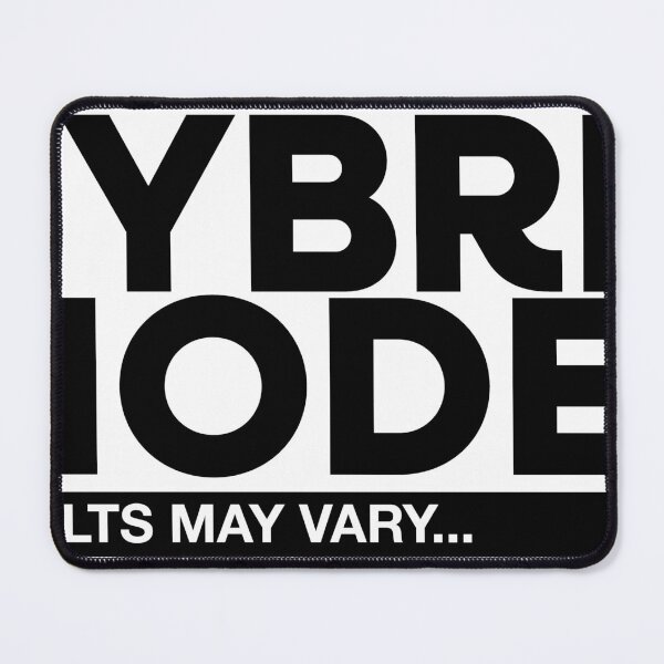 Item preview, HYBRID MODE: Results May Vary Funny Minimalist Cartoon Design designed and sold by EvulAtheng Designs.