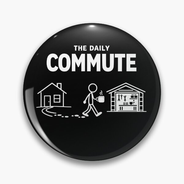 Item preview, The Daily Commute Funny Woodworker Carpenter Humor designed and sold by faridman.