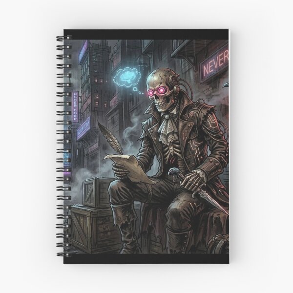 Item preview, Cyberpunk Survivor in Neon City Dystopian Art designed and sold by VibeFactoryOfc.