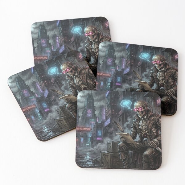 Item preview, Cyberpunk Survivor in Neon City Dystopian Art designed and sold by VibeFactoryOfc.