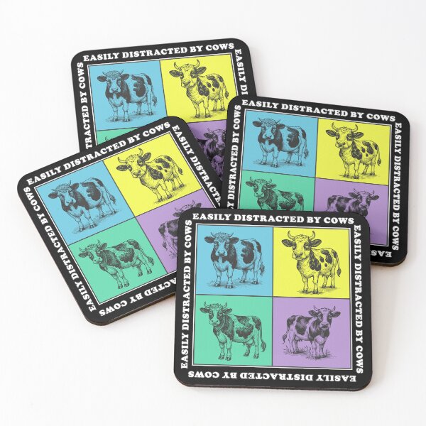 Item preview, Cute Cows Pop Art, Warhol Inspired design, look a cow, Moo designed and sold by ColorWheelDsign.