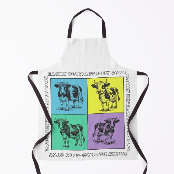 Artikelvorschau, Niedliche Kühe im Pop-Art-Stil, inspiriert von Warhol, schau mal, eine Kuh, Muh entworfen und verkauft von ColorWheelDsign.