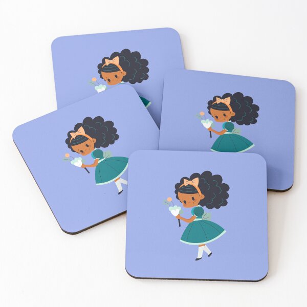 Item preview, Lovely Curly Girl with Bouquet designed and sold by VexisValora.