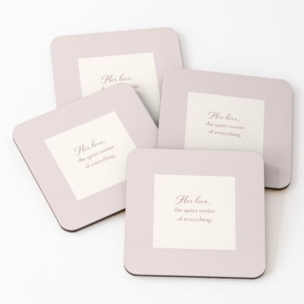 Item preview, Her Love, the Quiet Center of Everything — Elegant Mother’s Day Typography in Deep Rose designed and sold by Novel Works Studio.
