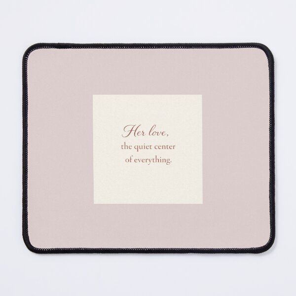 Item preview, Her Love, the Quiet Center of Everything — Elegant Mother’s Day Typography in Deep Rose designed and sold by Novel Works Studio.