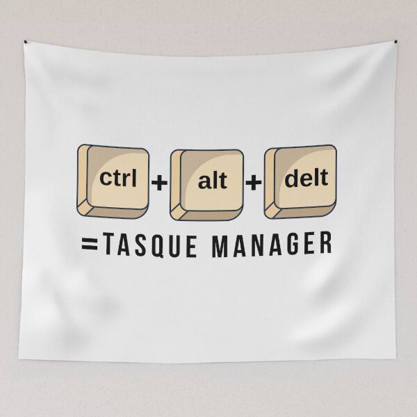 Item preview, Tasque Manager Ctrl Alt Delt Keyboard Pun – Deltarune Fan Art designed and sold by Nordic Echo.