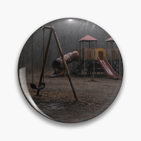 Item preview, Unsettling Foggy Playground Nostalgia Horror designed and sold by DarkRivae.