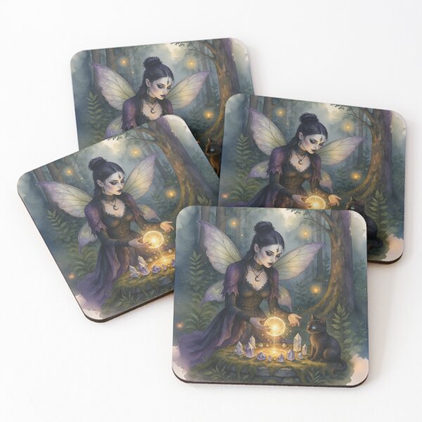 Item preview, Watercolor Fairy Crystal Ritual designed and sold by SabraDD.