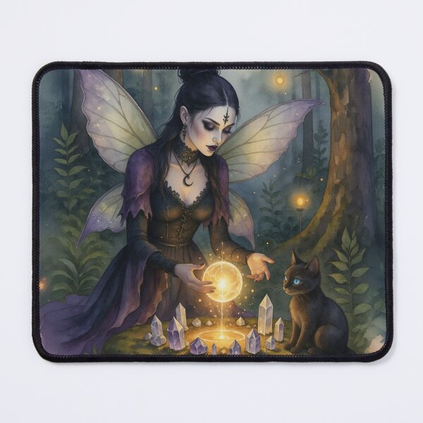 Item preview, Watercolor Fairy Crystal Ritual designed and sold by SabraDD.
