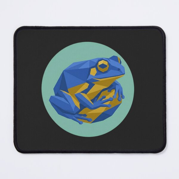Item preview, Sitting Blue Frog Low Poly – Frog Mobile Phone Case for Graphic Design Fans designed and sold by bsbd-action.
