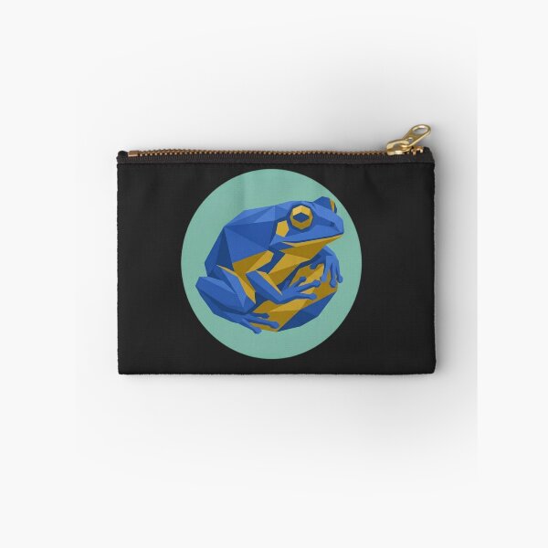 Item preview, Sitting Blue Frog Low Poly – Frog Mobile Phone Case for Graphic Design Fans designed and sold by bsbd-action.