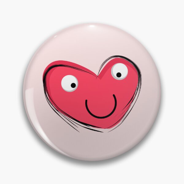 Item preview, Happy Pink Heart Face designed and sold by VexisValora.